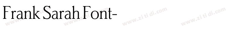 Frank Sarah Font字体转换